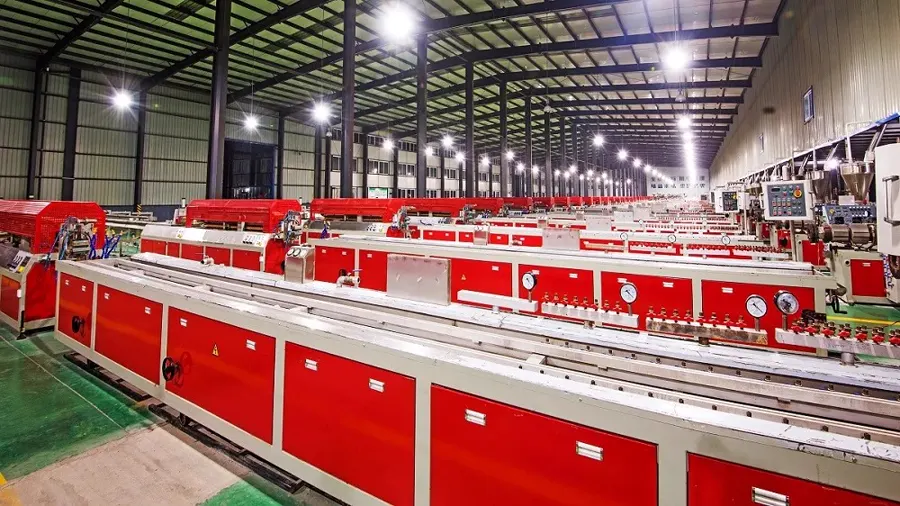 Industrial facility with 80 series heavy-duty UPVC profiles